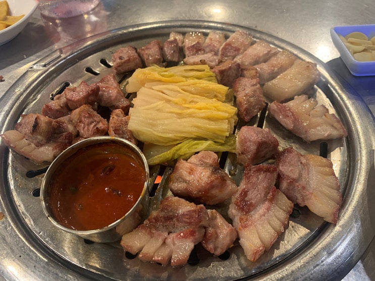  함덕 흑돼지 맛집) 함덕해수욕장 맛집 '깡촌흑돼지' 두툼한 흑돼지 근고기에 한라산 #내돈내먹