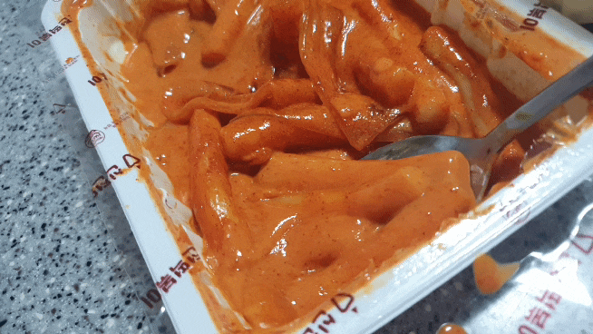  신전 로제떡볶이 칼로리 납작당면까지 추가했어요