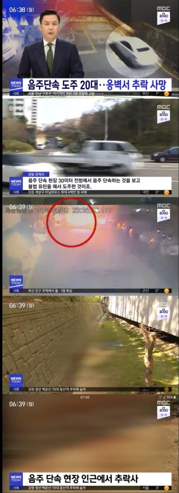  음주운전하던 20대가 죽은 이유