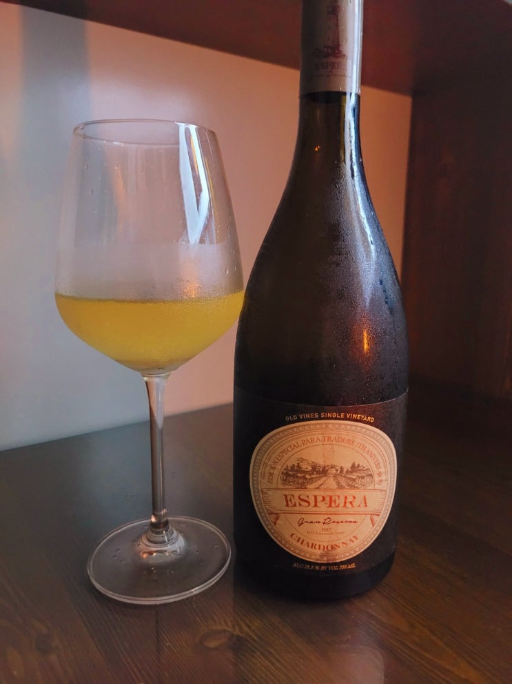  오늘의 와인 #에스페라 샤르도네 #Espera Gran Reserva Chardonnay #이마트 트레이더스