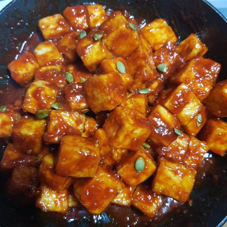  얼린두부요리 단백질이 듬뿍 두부강정만드는법
