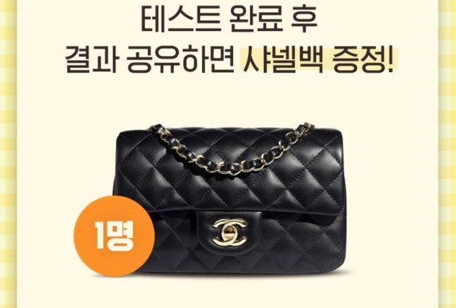  샤넬백 받기 이벤트! 카카오페이 신조어 테스트하고 경품 받아요