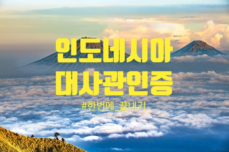  인도네시아 대사관인증 한번에 끝내기 | 사업 | 유학 | 취업 | 이민 | 서류 준비 | 퀵아포스티유 빠른 대행