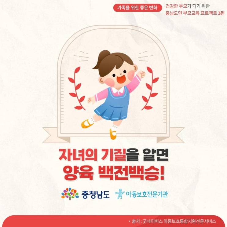 자녀의 기질을 알면 양육 백전백승! | 충남도청페이스북