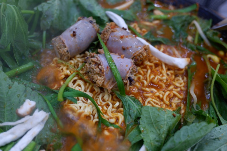  마산 덕동 맛집 개성순대 순대전골 맛있어
