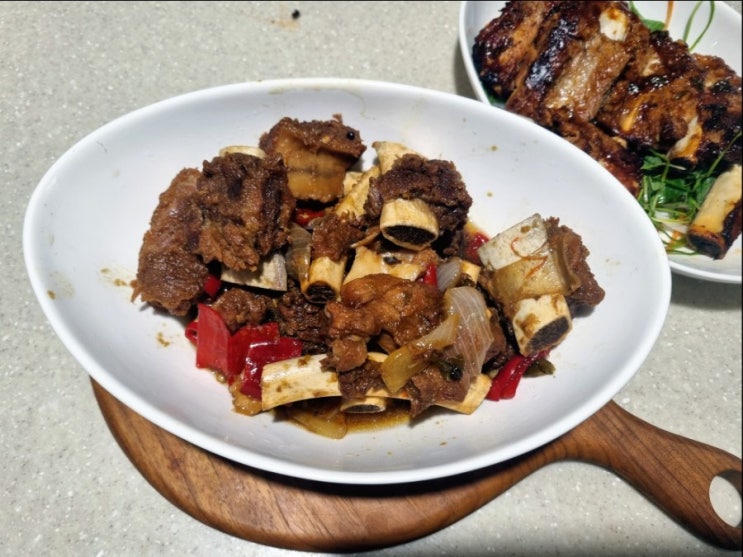  헤이미트 명절선물세트로 돼지등갈비찜과 구이 만들기