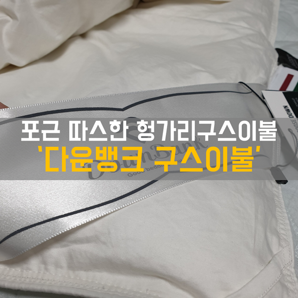  헝가리구스이불 - 고급 호텔 느낌을 집에서 느껴보기! '다운뱅크 구스이불'