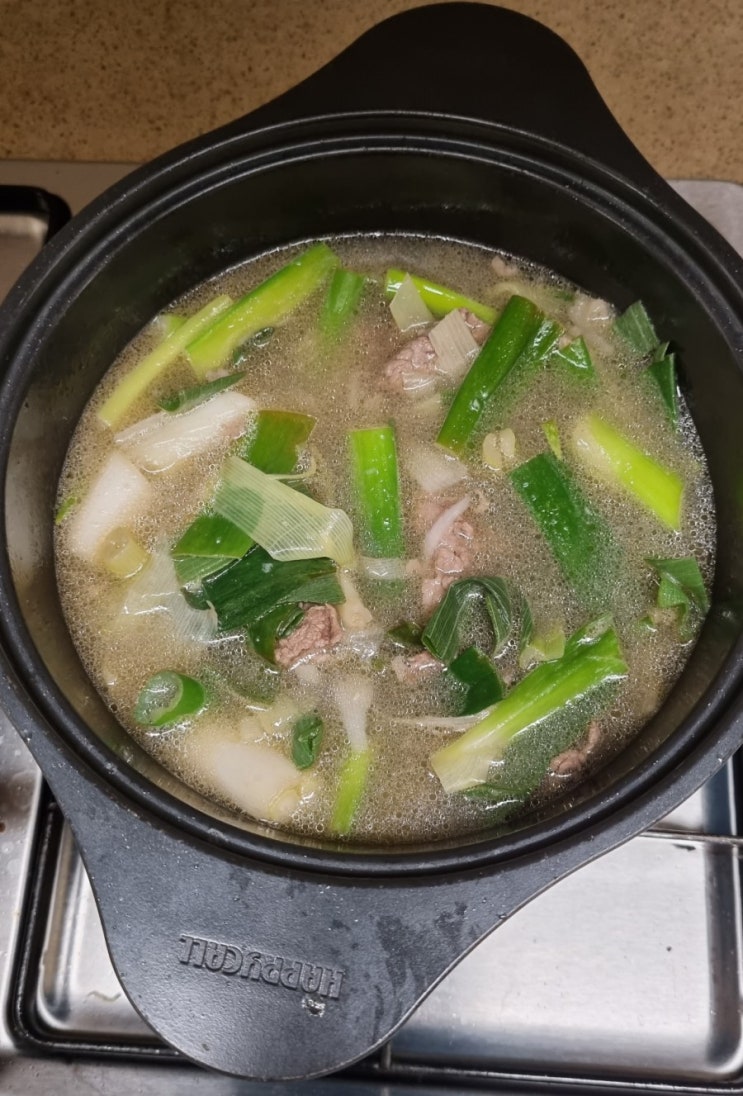  대파 듬뿍 백종원 맑은국물 파개장/신개념 육개장(이마트 피코크 밀키드)