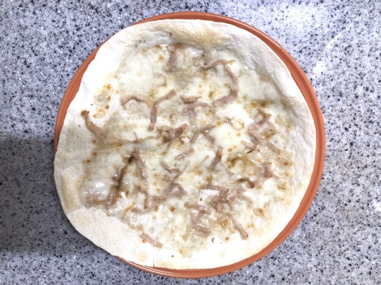  아이간식 또띠아 치즈 피자