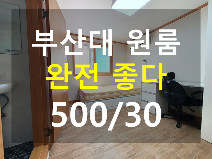  부산대 원룸 : 북분도보1분 남향 햇살따뜻 풀옵션