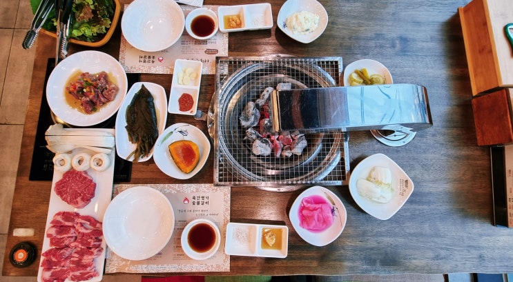  하단소고기 만족스러웠던 꽃등심과 갈비살 사하구맛집 육간명가