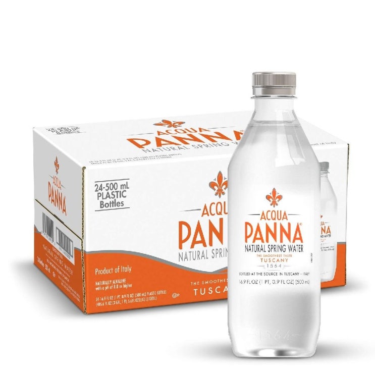 핵가성비 좋은 Acqua Panna 아쿠아파나 내츄럴 스프링워터 24병 각 500ml, 1개, 1ml 추천합니다