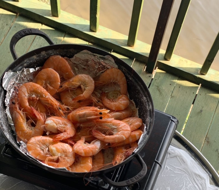  인천 영종도 서해수산_가을 대하구이 맛집추천  | 양식장 앞에서 새우 즐기기, 대하 먹는 방법