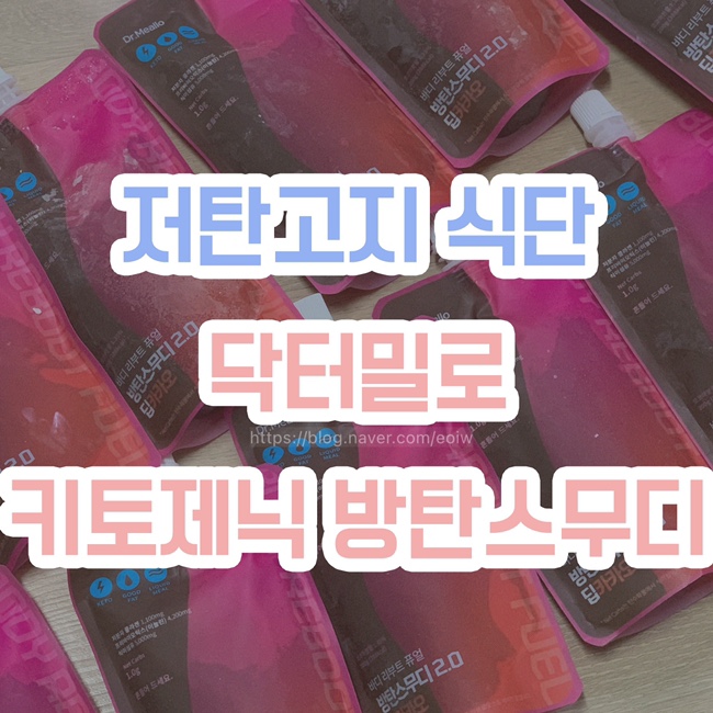  [저탄고지 식단] 닥터밀로 방탄스무디