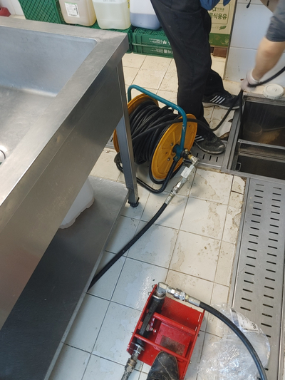  안양 동안구 하수구 배관 막힘 고압세척으로 시원하게 뚫었어요