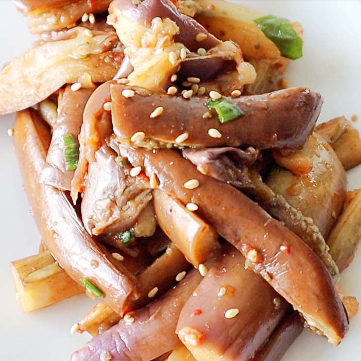  밑반찬 가지요리 가지무침 향긋한 깻잎찜