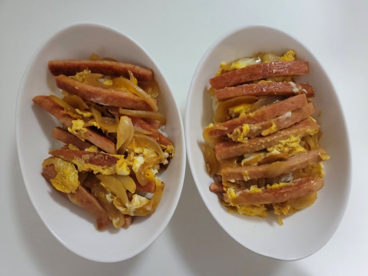  스팸돈부리덮밥 만들기 :: 대충 휘리릭 만들어도 맛있는 요리가 여기있네
