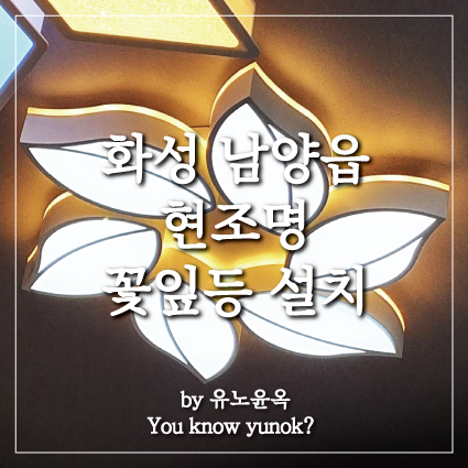  화성 남양읍 단독주택 꽃잎 조명 설치 후기