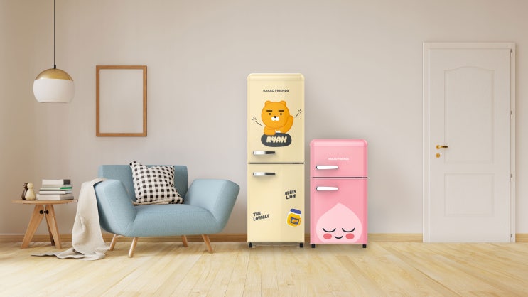 카카오프렌즈 냉장고 와디즈 오픈 카카오프렌즈 냉장고 와디즈 오픈