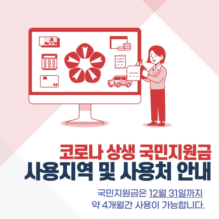  [국민지원금 사용] 12월 31일까지 사용하는 코로나 상생 국민지원금 사용지역 및 사용처 정보 안내