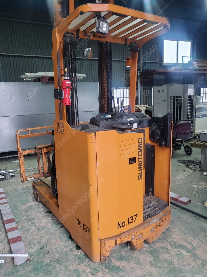  [지게차] 스미토모 전동식 배터리 지게차 팝니다. 4.5미터 리치형 1,450kg Sumitomo 61-FBRA18SE