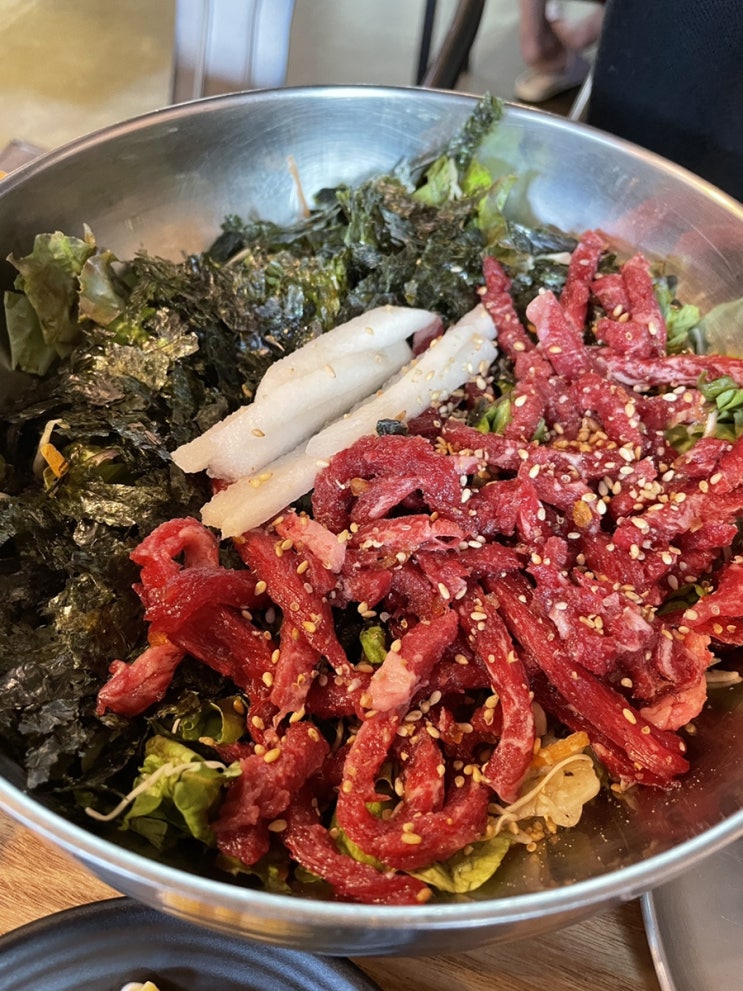  강릉 떡갈비 맛집, "강문떡갈비" :: 한우육회 비빔밥정식, 치즈떡갈비 정식
