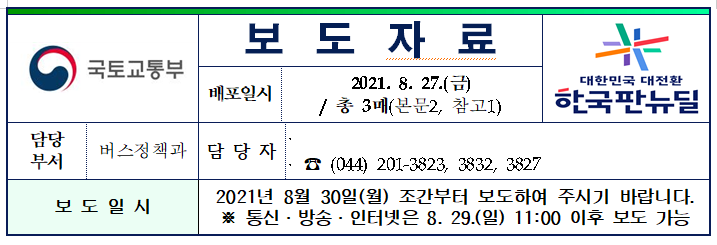 코로나-19로 어려움 겪는 버스업계 지원… 차량 운행연한 연장(전세버스(2년)·특수여객차량(장례차)(6개월) 운행연한 연장) 코로나-19로 어려움 겪는 버스업계 지원… 차량 운행연한 연장(전세버스(2년)·특수여객차량(장례차)(6개월) 운행연한 연장)