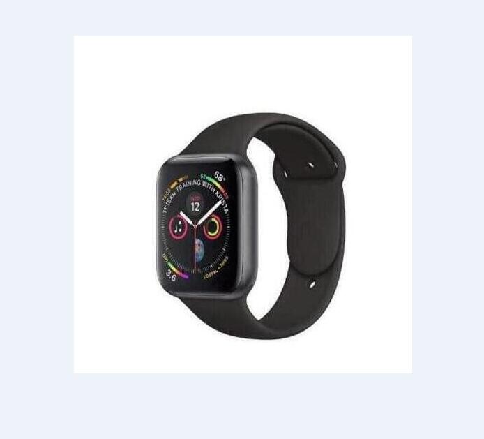  요즘 인기있는 42mm 블루투스 스마트 시계 iwo 시리즈 4 smartwatch 케이스 애플 ios 아이폰 xiaomi 안드로이드 스마트 폰, SILVER CASE(A5), BL