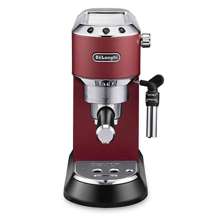 후기가 좋은 커피 그라인더 이탈리아 Delonghi Delong EC685 이탈리아 반자동 가정용 펌프 압력 스테인레스 스틸 머신 소형, 프로 스티드 레드 EC685.R ···