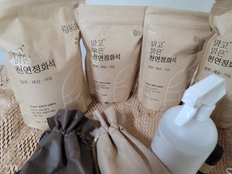  맑고맑은 온다숲 천연 탈취제 제습제 맘에 들어요^^
