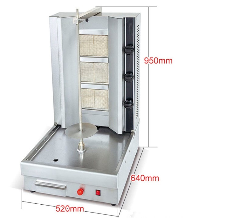 인기 많은 휴대용 스테인레스 스틸 적외선 케밥 기계 미니 가스 doner 그릴 수직 broiler ···