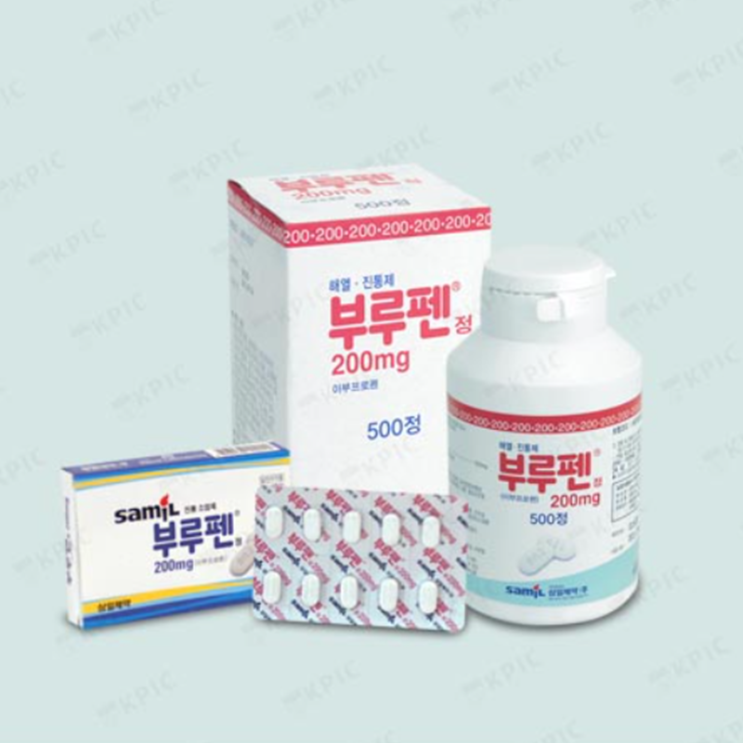 부루펜정 200mg, 꼭 알아야할 내용들(효능/복용법/부작용/주의사항)