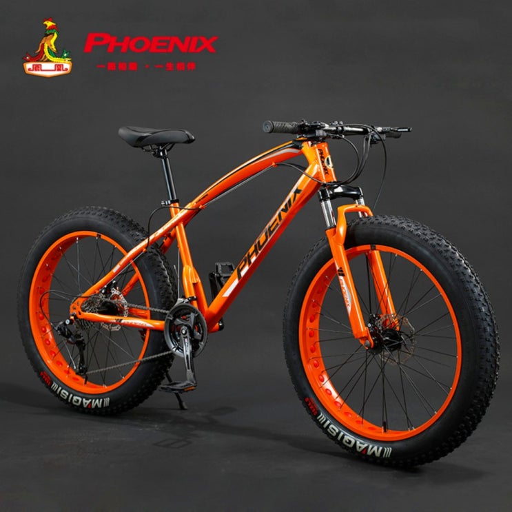 많이 찾는 피닉스자전거 메리다스컬트라100 입문용자전거 mtb 산악자전거, 오렌지 아나콘다 스노우 펀칭 휠 cm, 26inch + 30속 ···