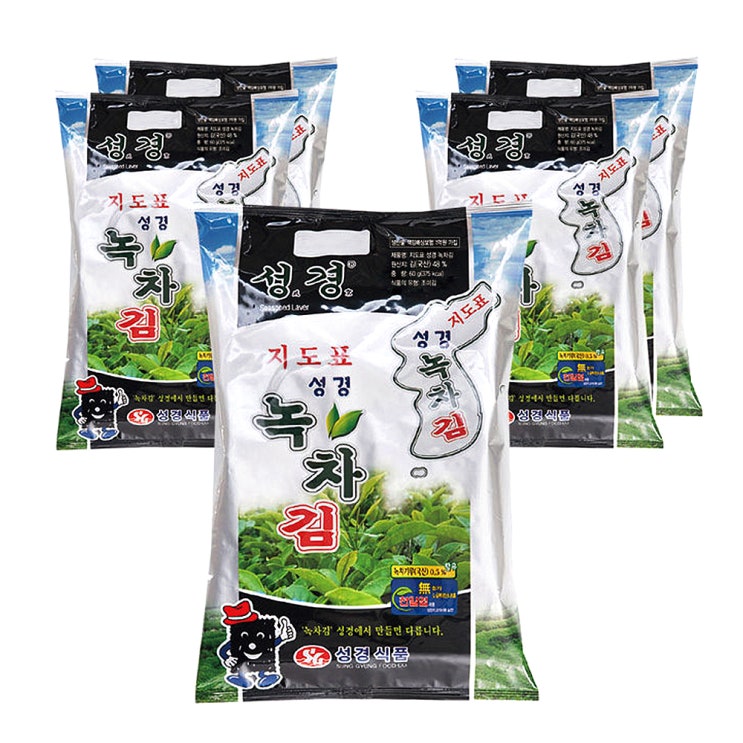 핵가성비 좋은 성경식품 지도표 녹차김, 60g, 5개 ··· 핵가성비 좋은 성경식품 지도표 녹차김, 60g, 5개 ···