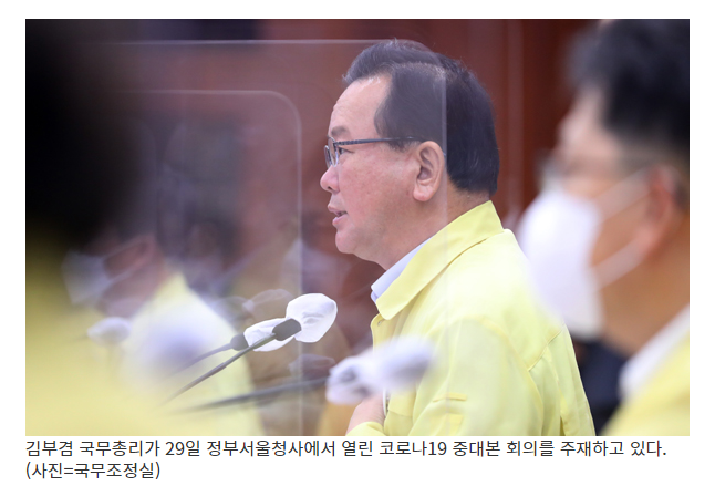 김 총리 “추석 전까지 4차 유행 확실히 반전시켜야”(정책브리핑)