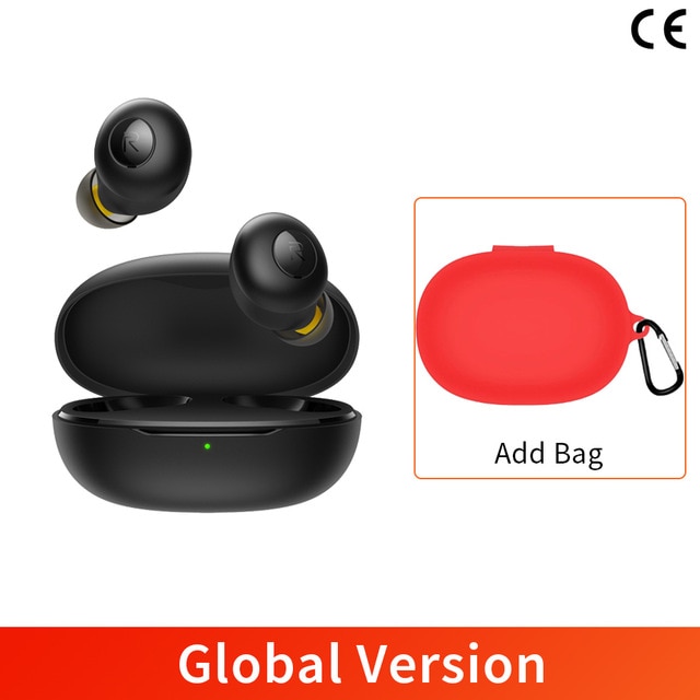 선호도 높은 글로벌 버전 CN realme Buds Q 무선 이어폰 Bluetooth TWS 400mA 충전기 Bluetooth 5.0 realme X70 Pro 6 6, 04 A