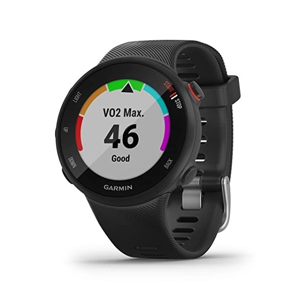 잘팔리는 Garmin Forerunner 45S GPS Running Watch with Coach Training Plan Support - Black Small, s_black