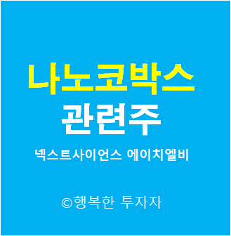  나노코박스 관련주 - 넥스사이언스, 에이치엘비생명과학, 에이치엘비제약, 에이치엘비
