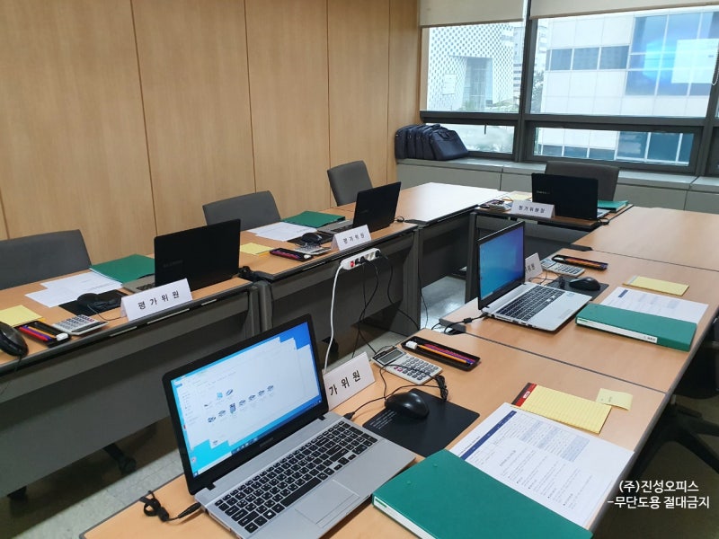 [대구 노트북 대여] 동대구역 내 회의실 i5 노트북 설치 현장 입니다.