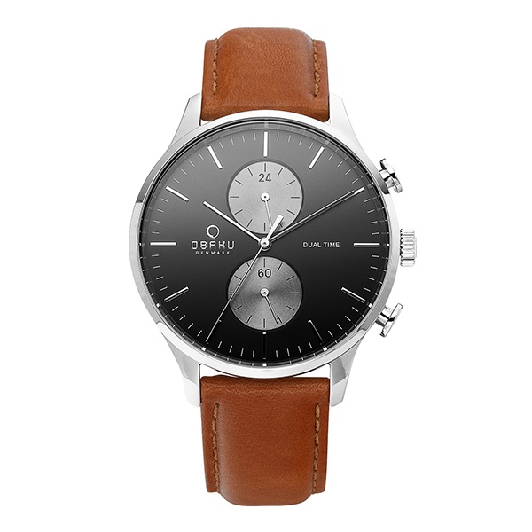  가성비갑 OBAKU 오바쿠 V196GUCURZ STORM OCEAN 쿼츠 42mm 남성가죽 추천합니다