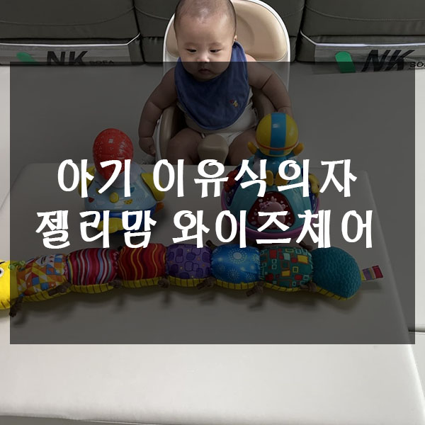  아기 이유식 의자 젤리맘 와이즈체어 카우세트