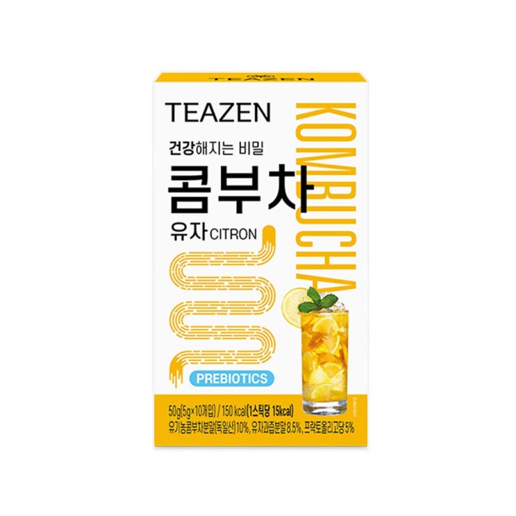 가성비 좋은 티젠 콤부차 유자, 5g, 10개 ··· 가성비 좋은 티젠 콤부차 유자, 5g, 10개 ···