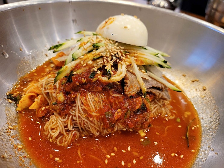  울산 비빔냉면 맛집 울주 황금정 내돈내산