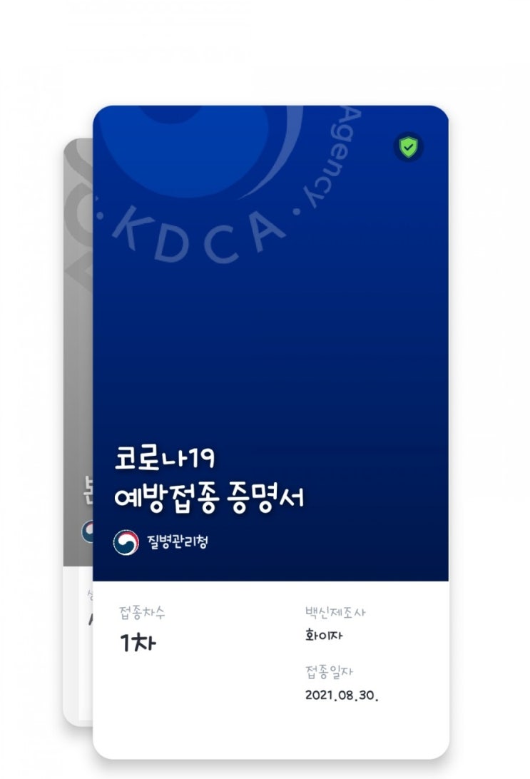  화이자 백신 1차 접종 후기-코로나 예방접종