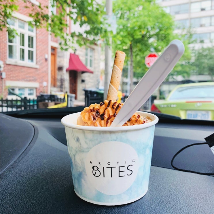  토론토맛집 :: ARCTIC BITES 다운타운 아이스크림 롤 = 철판 아이스크림 가게