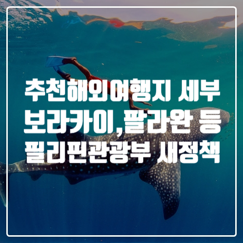  여름휴가추천 해외여행지 보라카이, 팔라완, 세부 등 필리핀 관광부 정책 공유