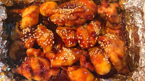  광주 꾸브라꼬숯불두마리치킨 숯불양념구이 숯불소금구이 먹방