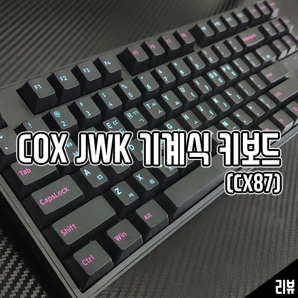 청축보다 강한 타건감의 콕스 CX87 텐키리스 기계식 키보드 청축보다 강한 타건감의 콕스 CX87 텐키리스 기계식 키보드