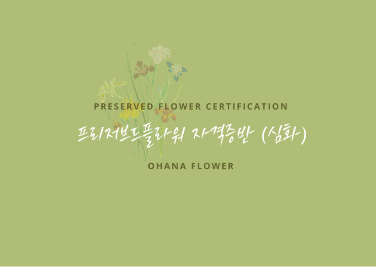  [부산프리저브드플라워] 부산 경남 플라워클래스 아로마프리저브드플라워 전문강사 자격증 (심화반) 모집 안내 :: 천연공예디자인협회 NCDA