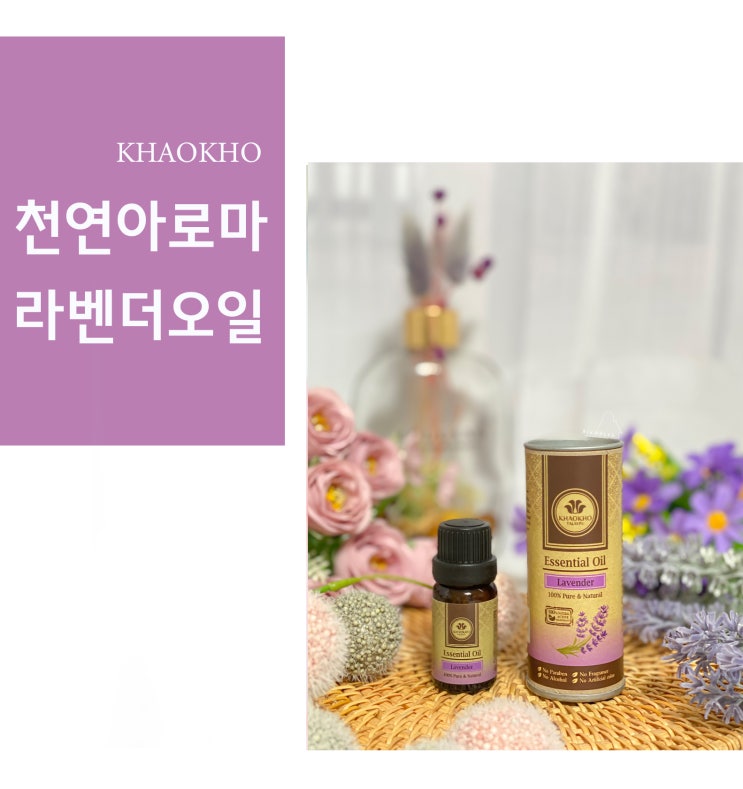  라벤더오일 잠이 쏟아지는 카오코 아로마오일 사용법